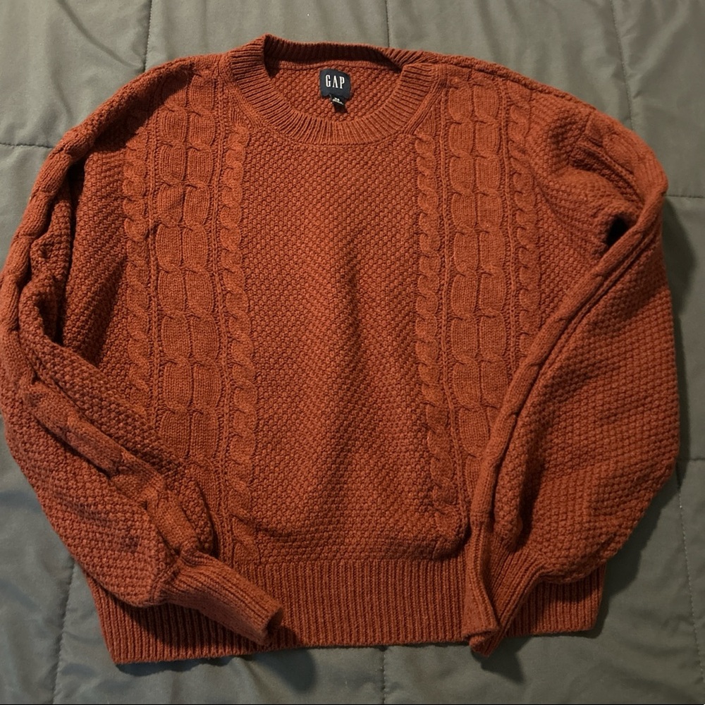 Gap cotton sweater, burnt orange
